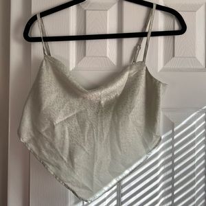 Cropped leopard going out shirt